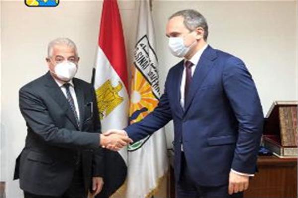 محافظ جنوب سيناء وسفير دولة بيلا روسيا