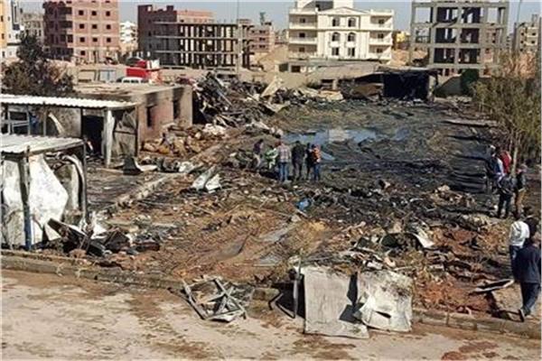 حريق جهاز حدائق أكتوبر