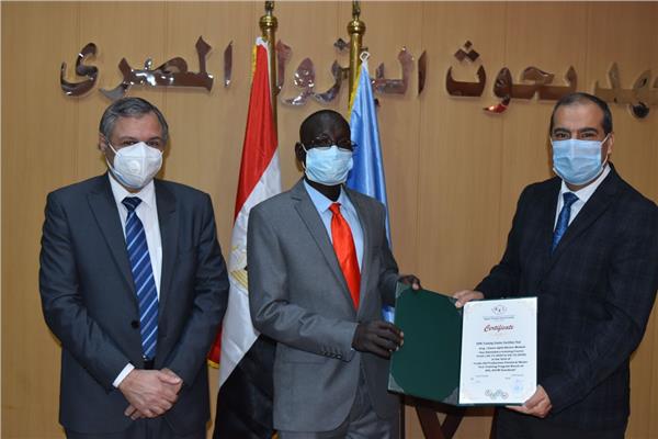جانب من حفل تخريج الدفعة الأولى من التدريب العملي لمهندسين جنوب السودان