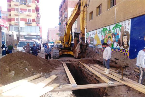  بدء مشروعات المرحلة الثانية لإحلال وتجديد شبكات مياه الشرب والصرف الصحى