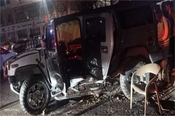 حادث تصادم بطريق كورنيش الإسكندرية