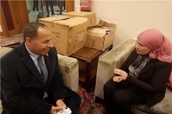 رئيس مصلحة دمغة المصوغات  ومحررة بوابة أخبار اليوم