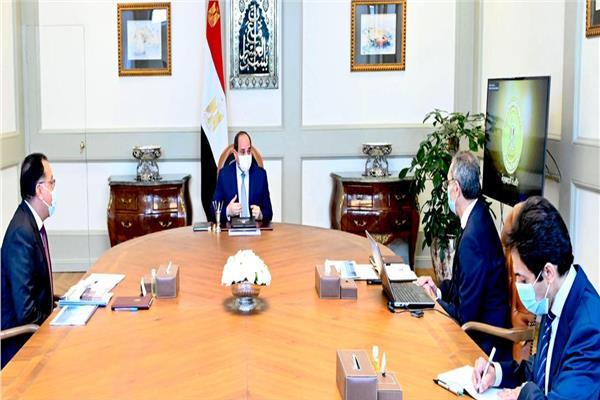 الرئيس السيسي خلال اللقاء