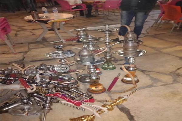 حملة لضبط الشيشة بالبساتين
