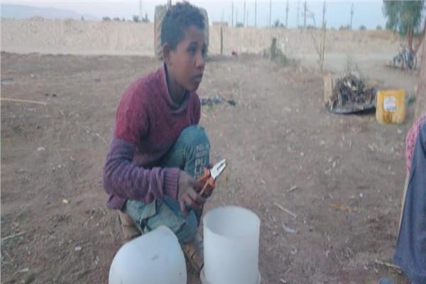 صغير بـ«قلب ميت».. رحلة اصطياد العقارب في «حضن الجبل»