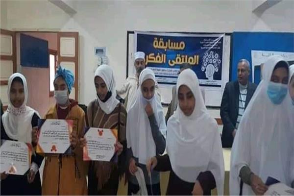 الفائزات بمسابقة الملتقى الفكري بمنطقة الأقصر الأزهرية 