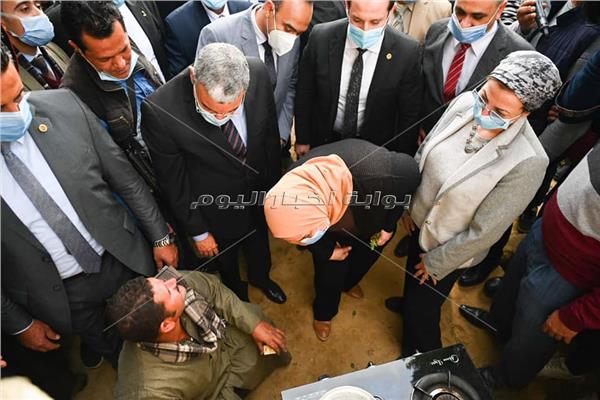 نيفين القباج وزيرة التضامن الاجتماعي والدكتورة ياسمين فؤاد وزيرة البيئة