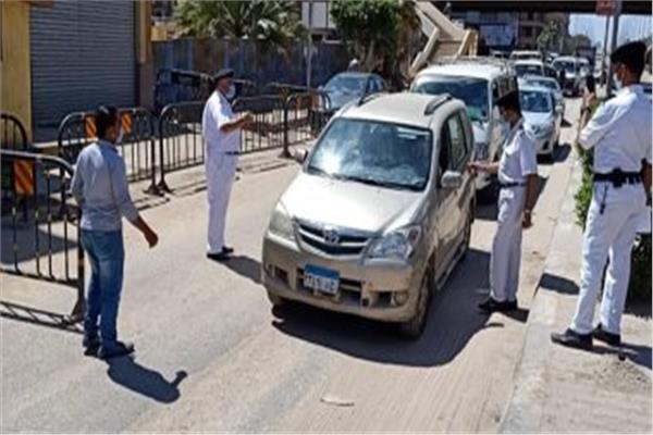 تحرير  5724 محضر للغير ملتزمين بارتداء الكمامات في بني سويف