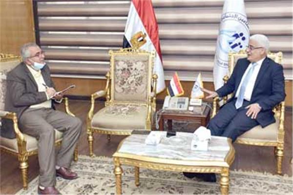  اللواء جمال عوض خلال حواره مع «الأخبار»