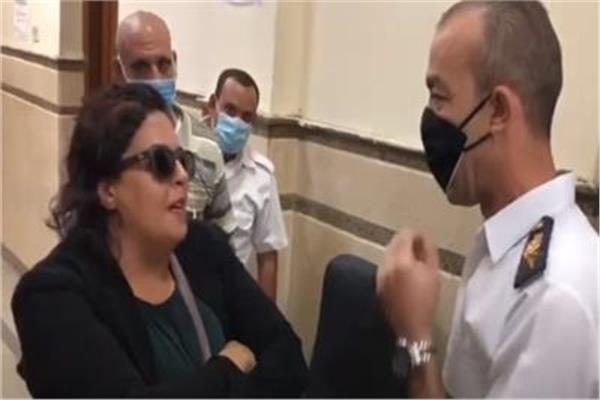 المتهمة بالتعدي على ضابط