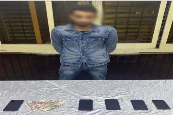 المتهم بحوزته المضبوطات