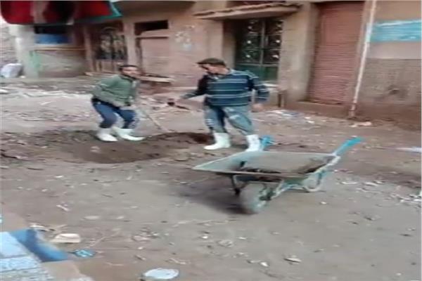 أعمال تجديد البنية التحتية بالغربية 
