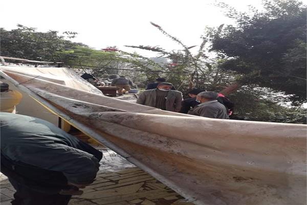 إزالة أكبر غرزة بجوار محطة مياه الشرب