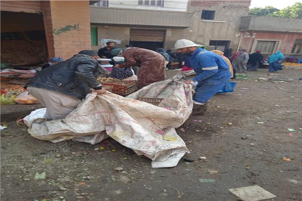 فض وتطهير ثلاث أسواق بالمحلة وطنطا‎
