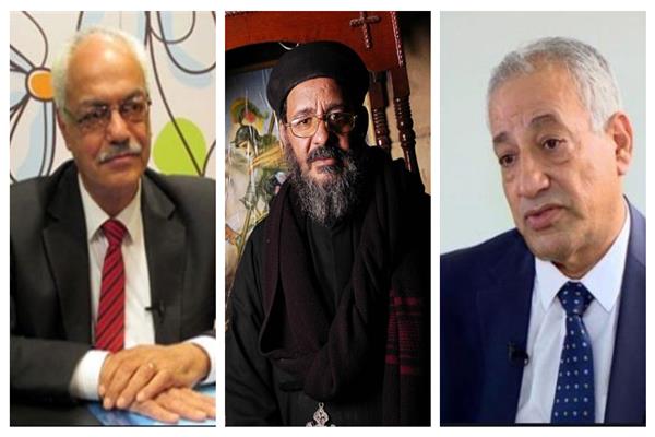 رمسيس النجار والقمص عبد المسيح وكمال زاخر
