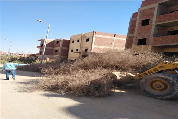 ازالة مخالفات ورصف شوارع ابني بيتك ب٦ اكتوبر