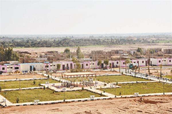 جانب من أْعمال التطوير  فى القرى