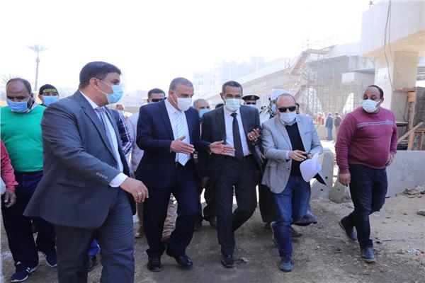 أعمال إنشاء كوبري جرجا العلوي