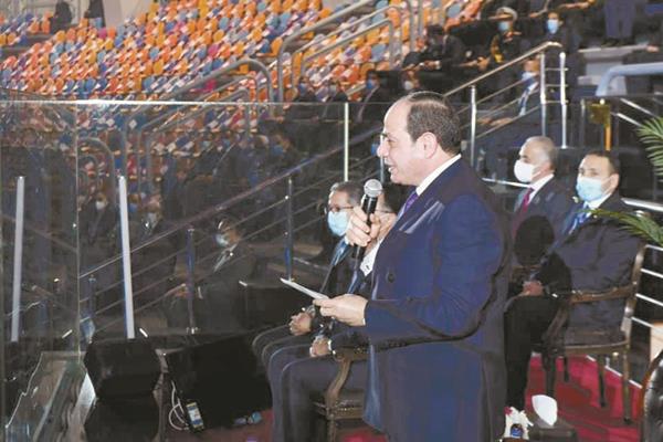 الرئيس عبدالفتاح السيسي كلمة السر فى النجاح المبهر للمونديال
