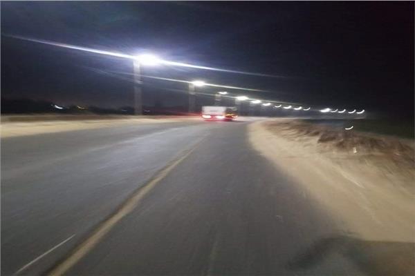 إنارة طريق نصر النوبة وقرى توشكى بأسوان
