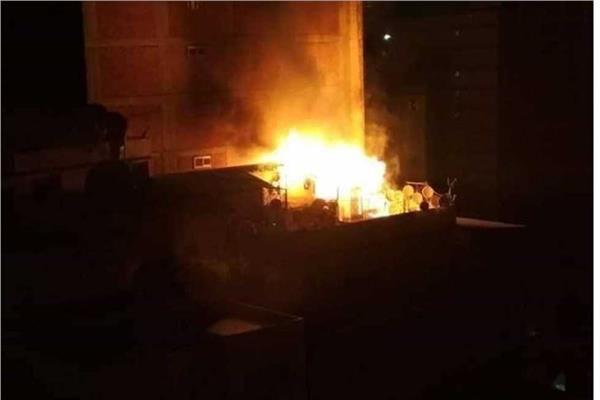 حريق بشقة