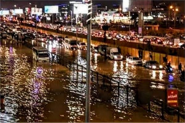 كسر فى خط مياه رئيسي بأكتوبر