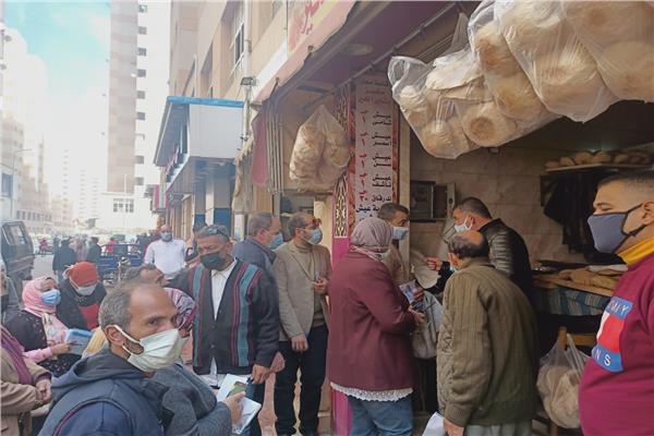 إزالة الاشغالات بطريق بالإسكندرية 