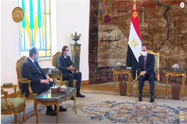 مراسم استقبال الرئيس السيسي لـ سعد الحريري