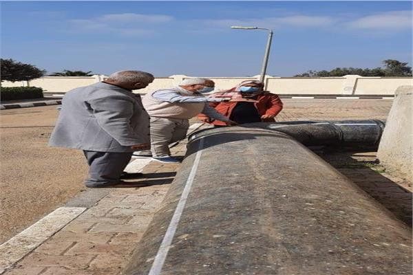 رئيس شركة مياه المنوفية يتفقد الأعمال الجاري تنفيذها بأشمون 