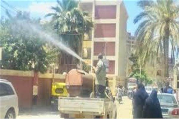 تعقيم المنشآت الحيوية في شبين القناطر