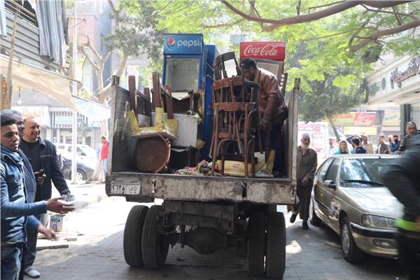 حملات إعادة الإنضباط ورفع كفاءة الخدمات بأحياء ومراكز الجيزة 