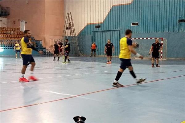 مباراة فريق المنيا والألومنيوم لكرة اليد
