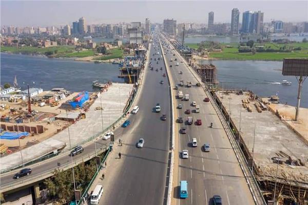 كوبري المنيب بعد توسعته