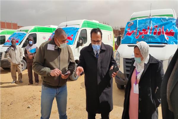 قافلة طبية بقرية جنيفه شمال السويس