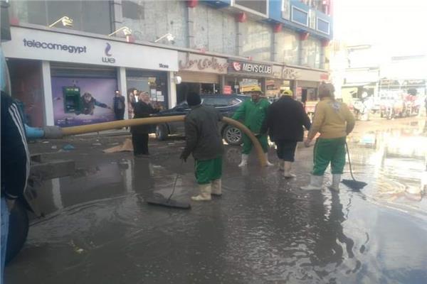  مياه الأمطار بأشمون