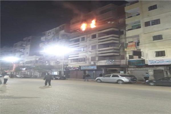 حريق نشب في وحدة سكنية بمدينة نجع حمادي