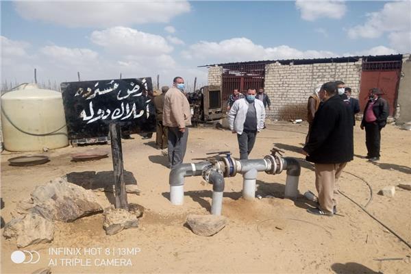 إسترداد 228 فدان أراضى أملاك دولة  بوادى النطرون 