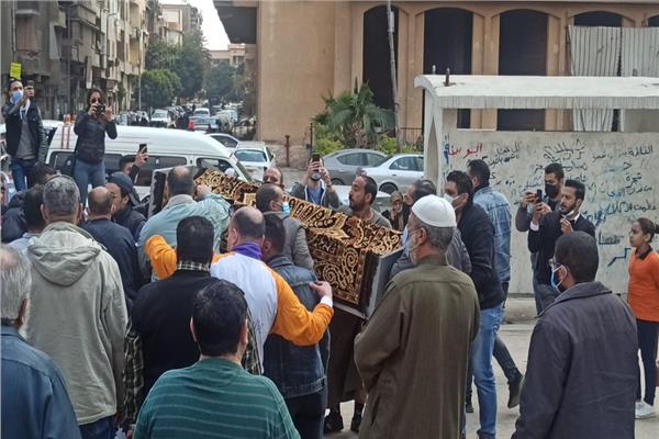 جنازة الفنانة الراحلة أحلام الجريتلي 