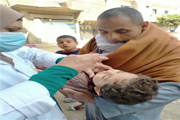 تطعيم مليون و182 الف طفل بالشرقية ضد مرض شلل الاطفال