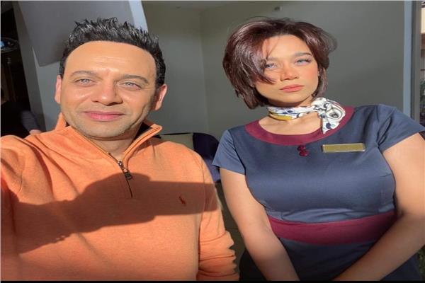  راندا عبدالسلام ومصطفى قمر