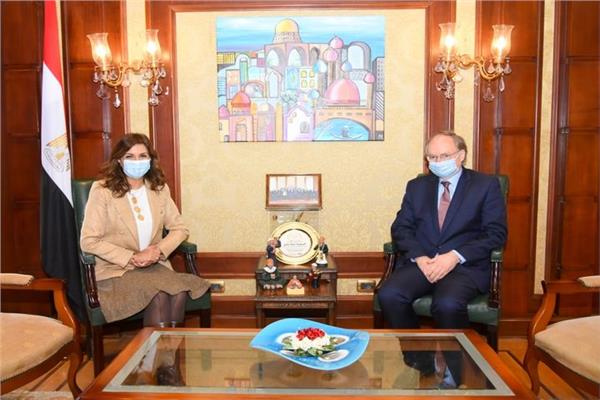 وزيرة الهجرة تستقبل سفير الاتحاد الأوروبي
