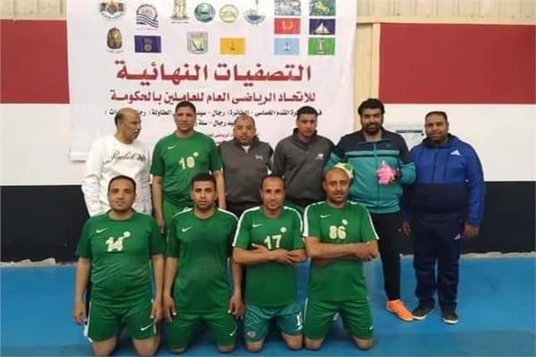 فربق اللجنة الرياضية بجامعة الوادى الجديد