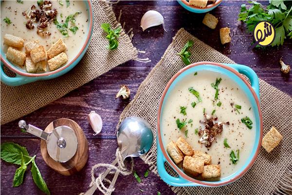 شوربة القرنبيط بالكريمة