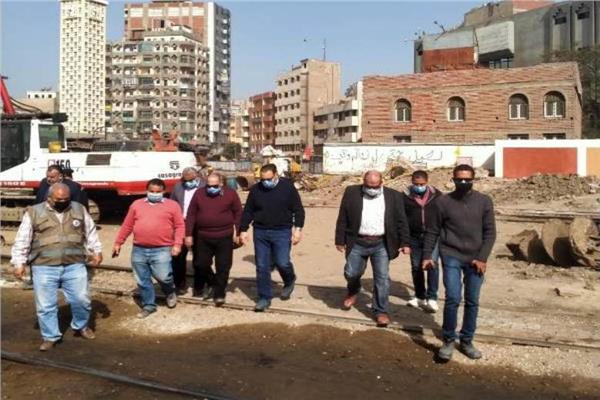 محافظ  الشرقية يتفقد العمل بمشروع نفق عرابى بالزقازيق