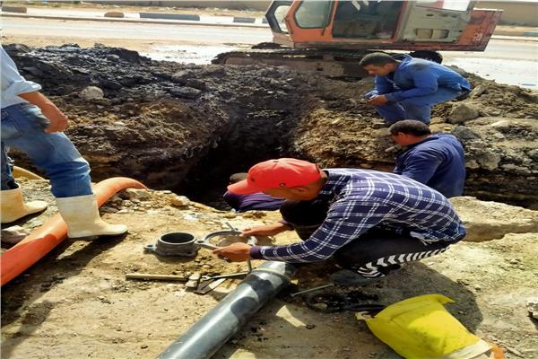  تركيب الخطوط الرئيسية لمنطقة الإصلاح بالقنطرة غرب