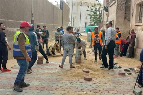 عتريس يتفقد أعمال التطوير بشوارع شبين الكوم