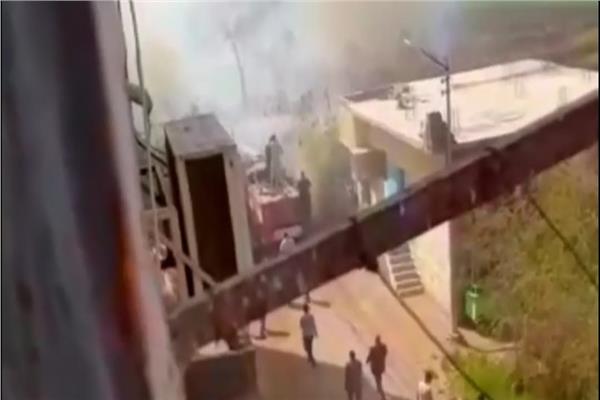 السيطرة علي حريق داخل قطار قصب السكر