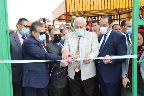 محافـظ المنوفية ورئيس جامعة السادات  يتفقدا ويفتتحا عدد من المشروعات
