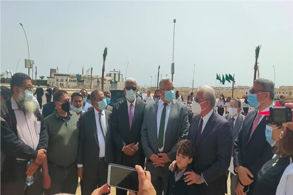 السيد القصير وزير الزراعة واستصلاح الأراضي واللواء خالد فودة محافظ جنوب سيناء