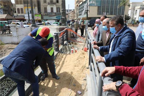 محافظ المنوفية يتابع أعمال التطوير بكوبري عمر أفندي بمدينة شبين الكوم